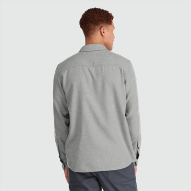 Camisa De Franela De Comentarios Para Hombres De Investigación Al Aire Libre Peltre