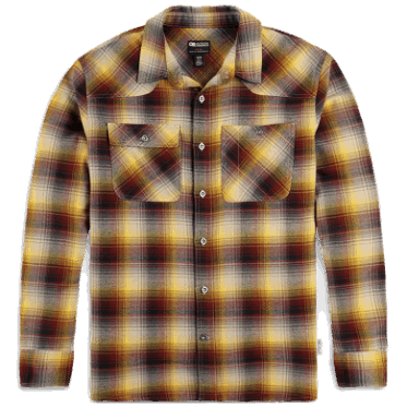 Camisa De Franela De Retroalimentación Para Hombres De Investigación Al Aire Libre A Cuadros Arena