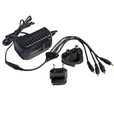 Cargador De Batería De 4 Vías Para Investigación Al Aire Libre Negro