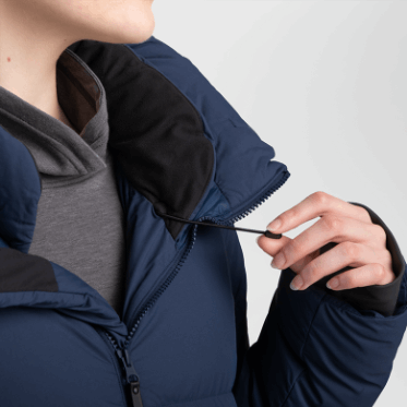 Outdoor Research Coze Down Parka Para Mujer Azul Marino