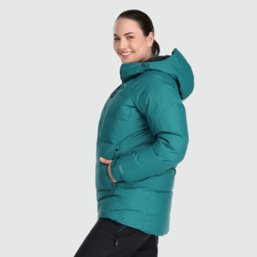 Parka De Plumón Súper Alpino Para Mujer De Investigación Al Aire Libre Lago Profundo
