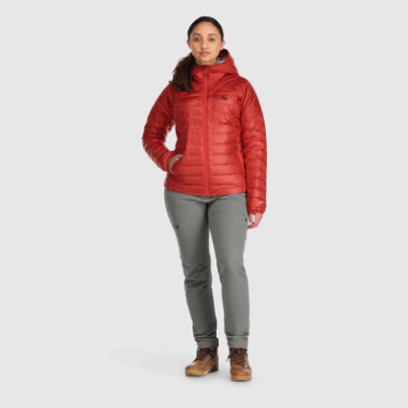 Outdoor Research Sudadera Con Capucha De Plumón De Helio Para Mujer Arándano
