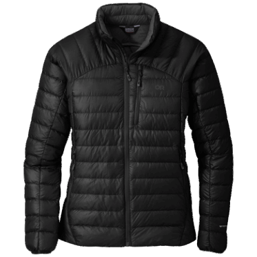 Chaqueta De Plumón De Helio Para Mujer De Investigación Al Aire Libre Negra