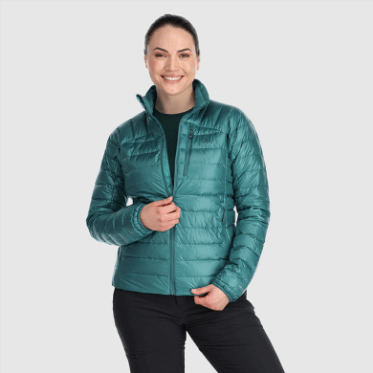 Chaqueta De Plumón De Helio Para Mujer De Investigación Al Aire Libre Lago Profundo
