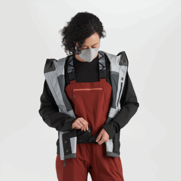 Chaqueta De Carburo De Mujer De Investigación Al Aire Libre Negro