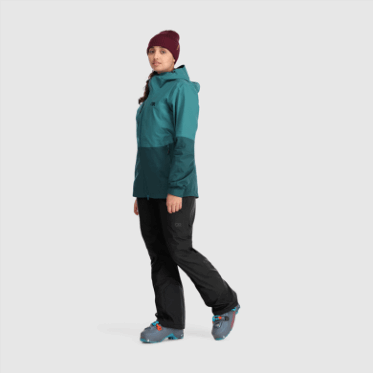 Chaqueta De Carburo Para Mujeres De Investigación Al Aire Libre Lago Profundo/línea De árboles