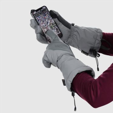 Guantes De Mujer Super Couloir Gore-tex® Sensor Para Investigación Al Aire Libre Peltre Claro