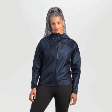 Chubasquero Helio Mujer Outdoor Research Azul Marino