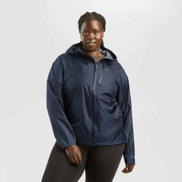 Chubasquero Helio Mujer Outdoor Research Azul Marino