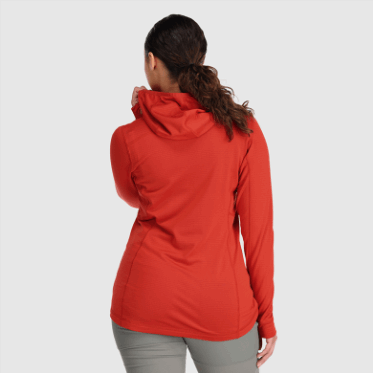 Outdoor Research Vigor Mujer Full Zip Hoodie-plus Cranberry