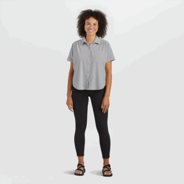 Camiseta De Sol Para Mujer Astroman S/s De Outdoor Research Pebble