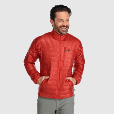 Chaqueta De Plumón De Helio Para Hombre De Investigación Al Aire Libre Arándano