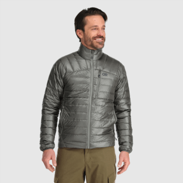 Chaqueta De Plumón De Helio Para Hombre De Investigación Al Aire Libre Peltre