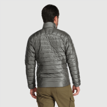 Chaqueta De Plumón De Helio Para Hombre De Investigación Al Aire Libre Peltre
