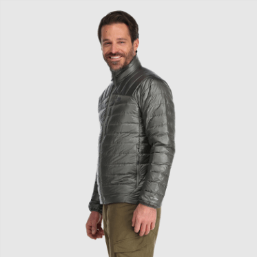 Chaqueta De Plumón De Helio Para Hombre De Investigación Al Aire Libre Peltre