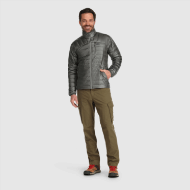 Chaqueta De Plumón De Helio Para Hombre De Investigación Al Aire Libre Peltre