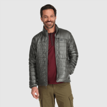 Chaqueta De Plumón De Helio Para Hombre De Investigación Al Aire Libre Peltre
