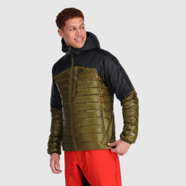 Outdoor Research Men's Helium Down Hoodie Loden/Negro