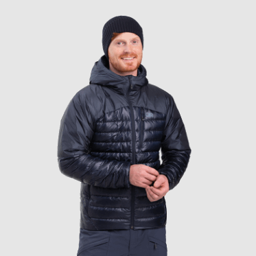 Outdoor Research Men's Helium Down Hoodie Azul Marino