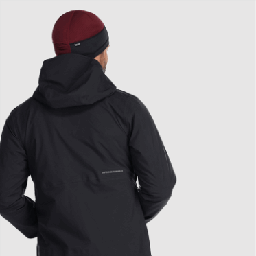 Chaqueta De Carburo Para Hombres De Investigación Al Aire Libre Negra