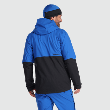 Chaqueta De Carburo Para Hombre De Investigación Al Aire Libre Azul Clásico/negro