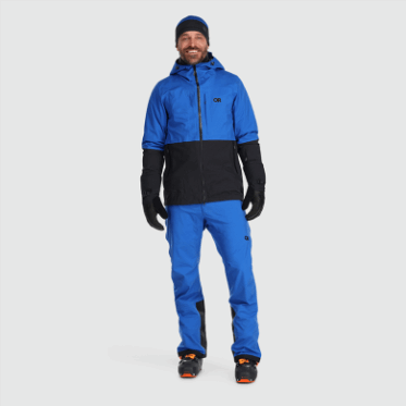 Chaqueta De Carburo Para Hombre De Investigación Al Aire Libre Azul Clásico/negro