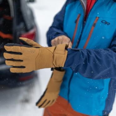 Outdoor Research Hombre Point N Chute Gore-tex® Sensor Guantes Natural/negro