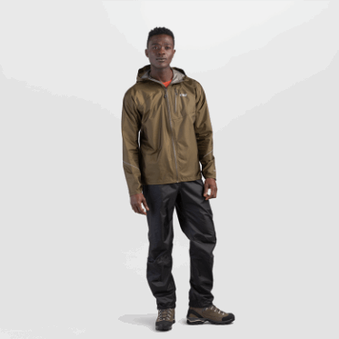 Pantalones De Lluvia De Helio Para Hombre De Investigación Al Aire Libre Negro