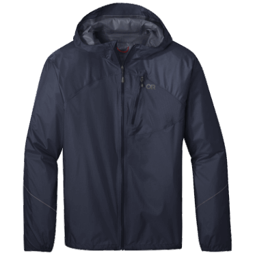 Chaqueta De Lluvia De Helio Para Hombres De Investigación Al Aire Libre Azul Marino