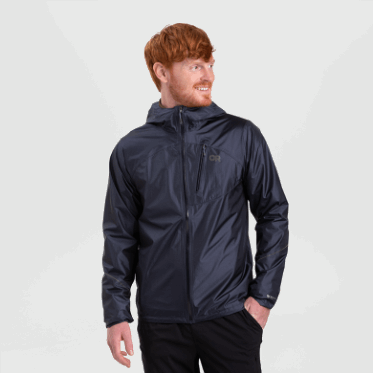 Chaqueta De Lluvia De Helio Para Hombres De Investigación Al Aire Libre Azul Marino