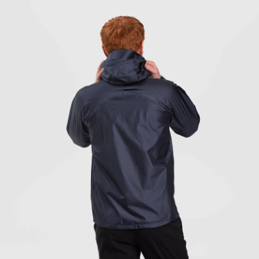 Chaqueta De Lluvia De Helio Para Hombres De Investigación Al Aire Libre Azul Marino