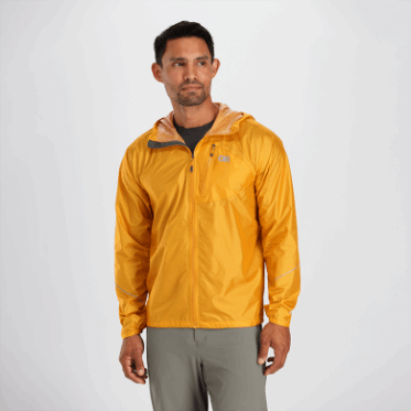 Chaqueta De Lluvia De Helio Para Hombres De Investigación Al Aire Libre Radiante
