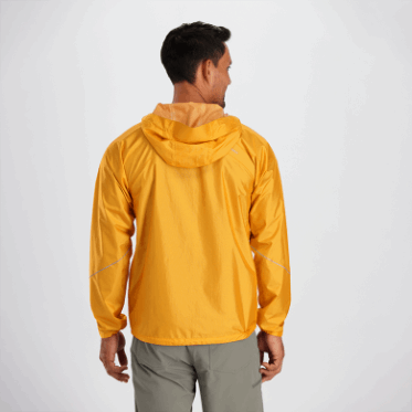 Chaqueta De Lluvia De Helio Para Hombres De Investigación Al Aire Libre Radiante