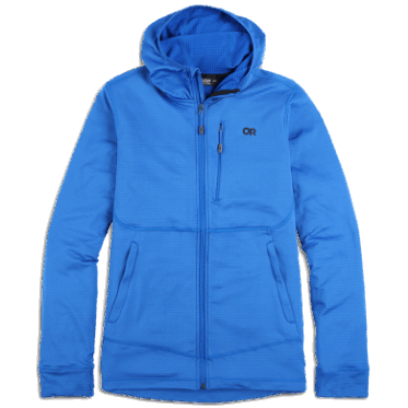 Outdoor Research Men's Vigor Sudadera Con Capucha Y Cremallera Completa Azul Clásico