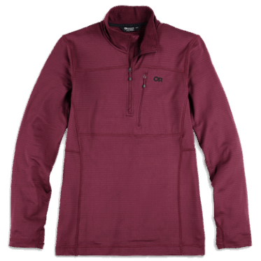 Outdoor Research Vigor - Cremallera De Un Cuarto Para Hombre, Color Negro