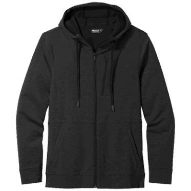 Outdoor Research Sudadera Con Capucha De Forro Polar Para Hombre, Color Negro Jaspeado