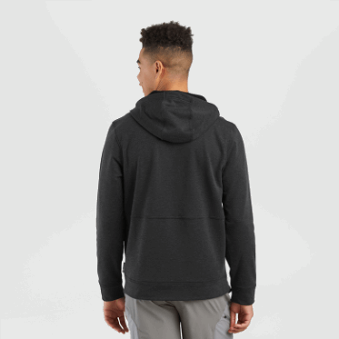 Outdoor Research Sudadera Con Capucha De Forro Polar Para Hombre, Color Negro Jaspeado