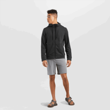 Outdoor Research Sudadera Con Capucha De Forro Polar Para Hombre, Color Negro Jaspeado