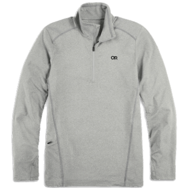 Outdoor Research Baritone Cuarto De Cremallera Para Hombre Peltre Ligero Jaspeado