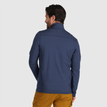 Outdoor Research Hombre Barítono Con Cremallera De Un Cuarto Azul Marino