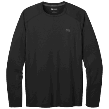 Outdoor Research Argon L/s Camiseta Negra Para Hombre