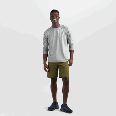 Camiseta De Manga Larga Argon Para Hombre Outdoor Research, Peltre Claro