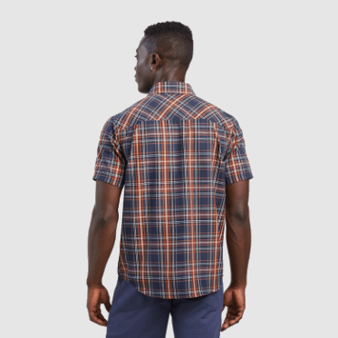 Camisa De Hombre Seapine S/s De Investigación Al Aire Libre Azul Marino