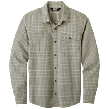 Camisa De Manga Larga De Ironhorse Para Hombre De Investigación Al Aire Libre A Cuadros De Pedernal