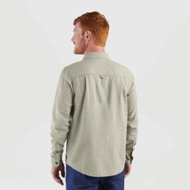 Camisa De Manga Larga De Ironhorse Para Hombre De Investigación Al Aire Libre A Cuadros De Pedernal