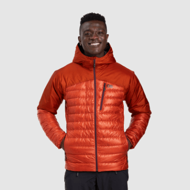 Sudadera Con Capucha De Plumón De Helio Para Hombre De Investigación Al Aire Libre Redrock