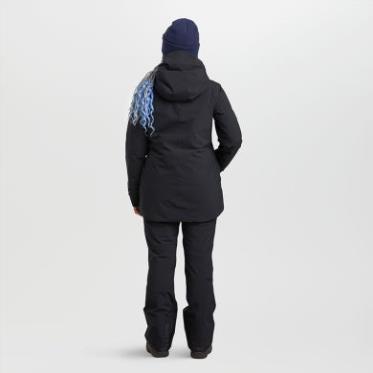 Chaqueta De Snowcrew Para Mujer De Investigación Al Aire Libre Negro Especial