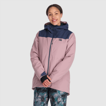 Chaqueta Snowcrew De Mujer Outdoor Research Azul Marino/polilla Especial