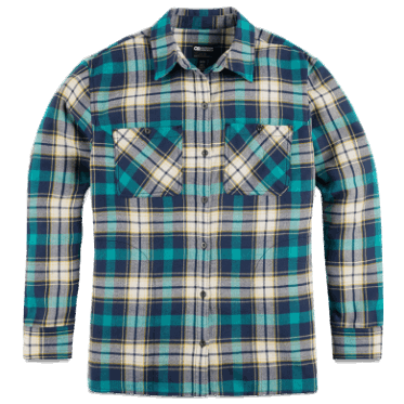 Camisa De Franela De Retroalimentación Para Mujeres De Investigación Al Aire Libre Especial A Cuadros De Lago Profundo