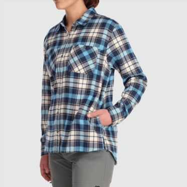 Camisa De Franela De Retroalimentación Para Mujeres De Investigación Al Aire Libre A Cuadros Minerales Especial
